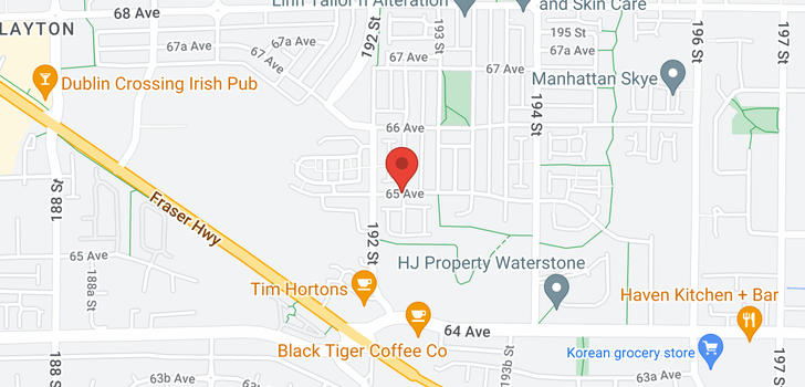 map of 64 19250 65 AVENUE